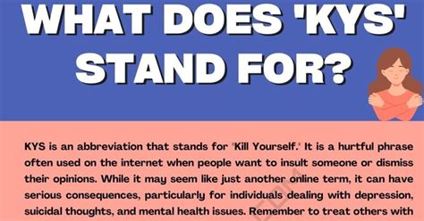 kys stands for|KYS Abbreviation Meaning